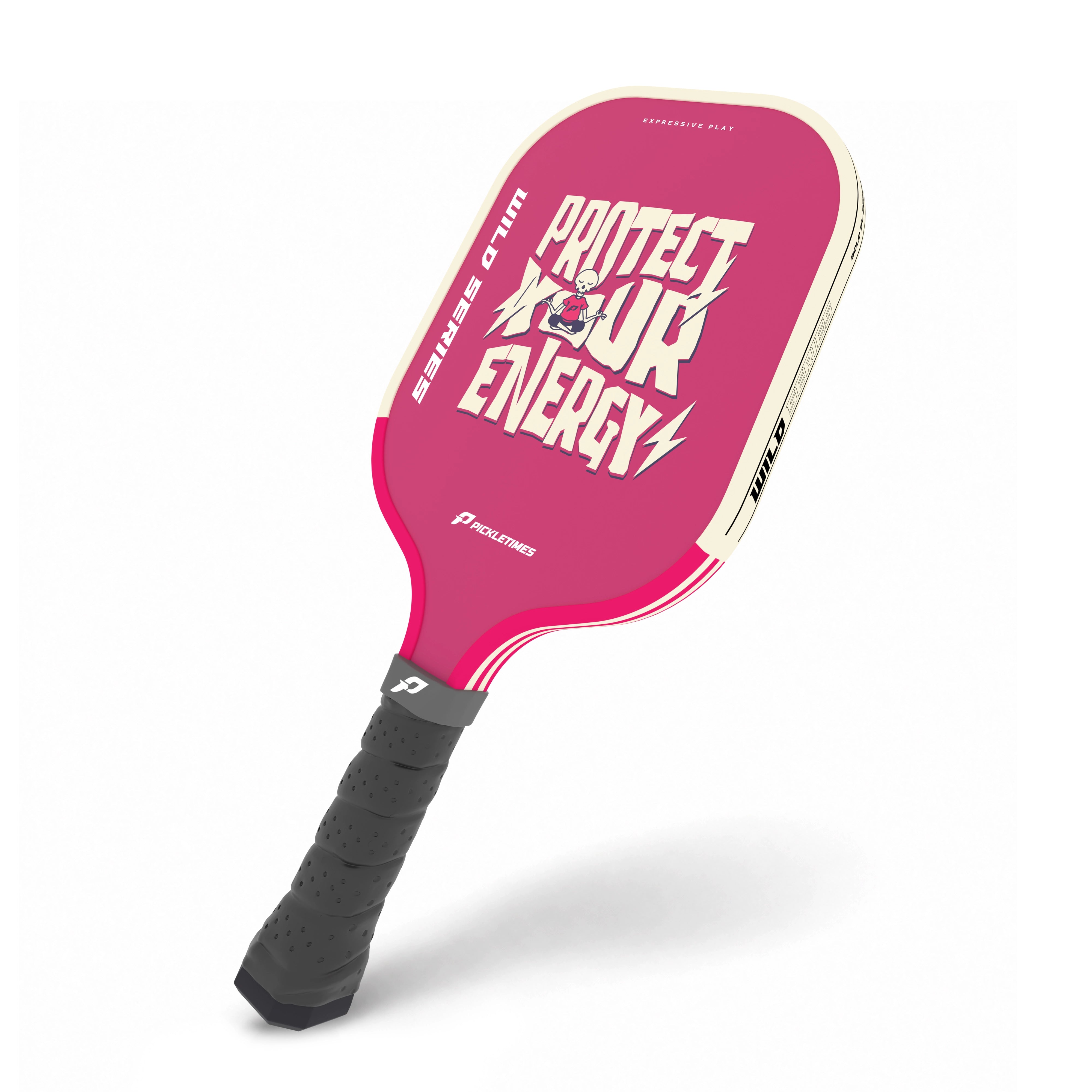 PickleTimes Protect Your Energy Wild Series Guard 16mm pickleball paddle, product view 4.
