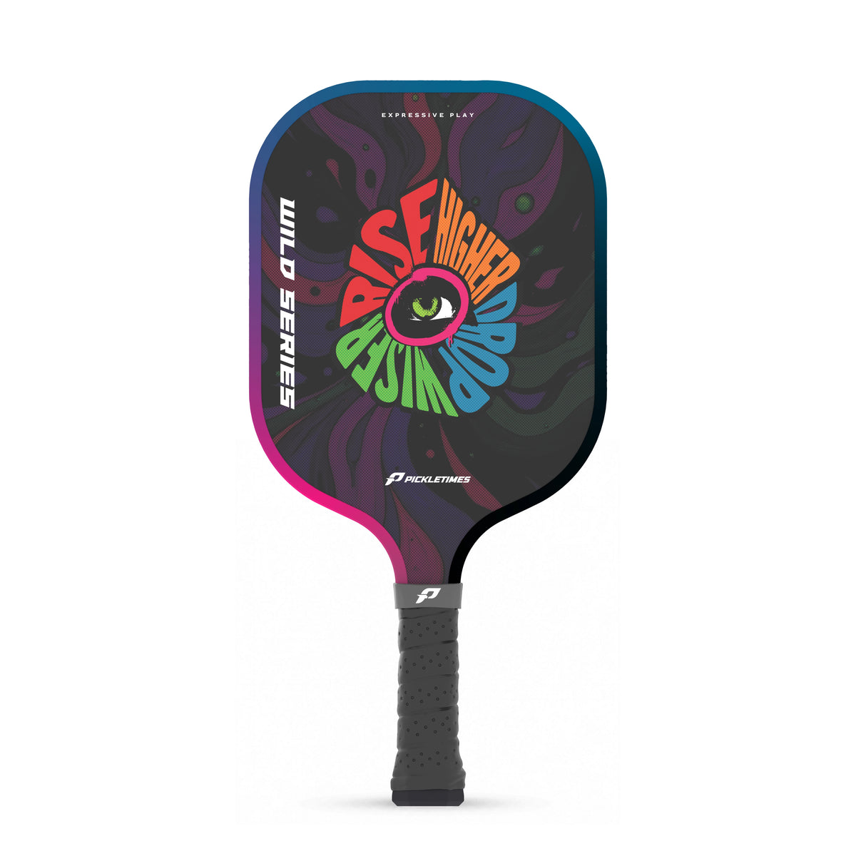 PickleTimes Rise Higher Drop Wiser Wild Series Guard 16mm pickleball paddle, product view 1.