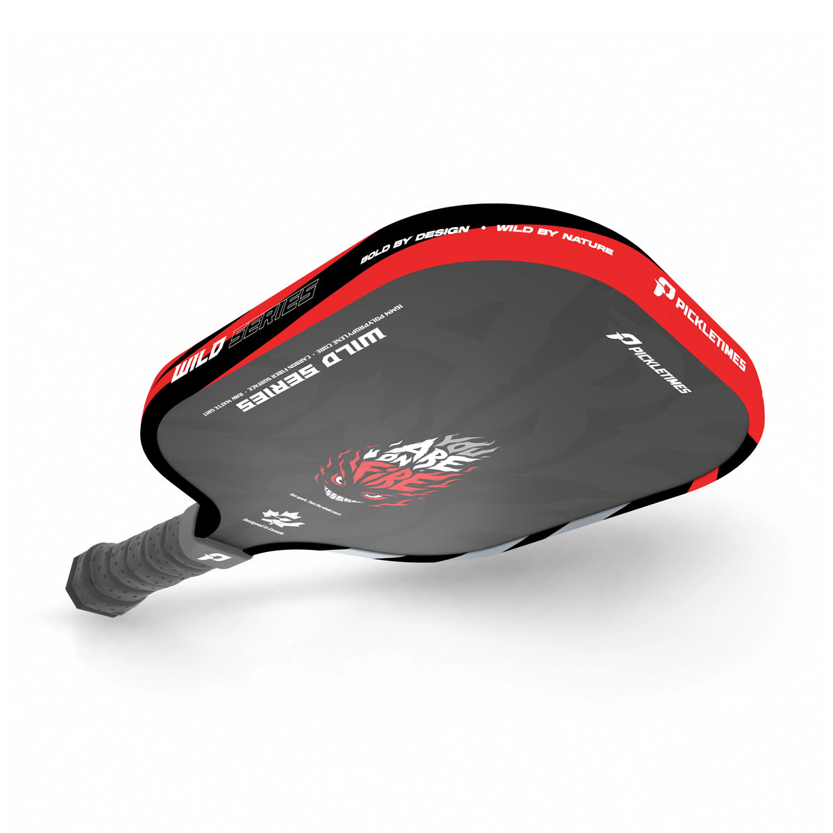 PickleTimes You Are On Fire Wild Series Guard 16mm pickleball paddle, product view 3.