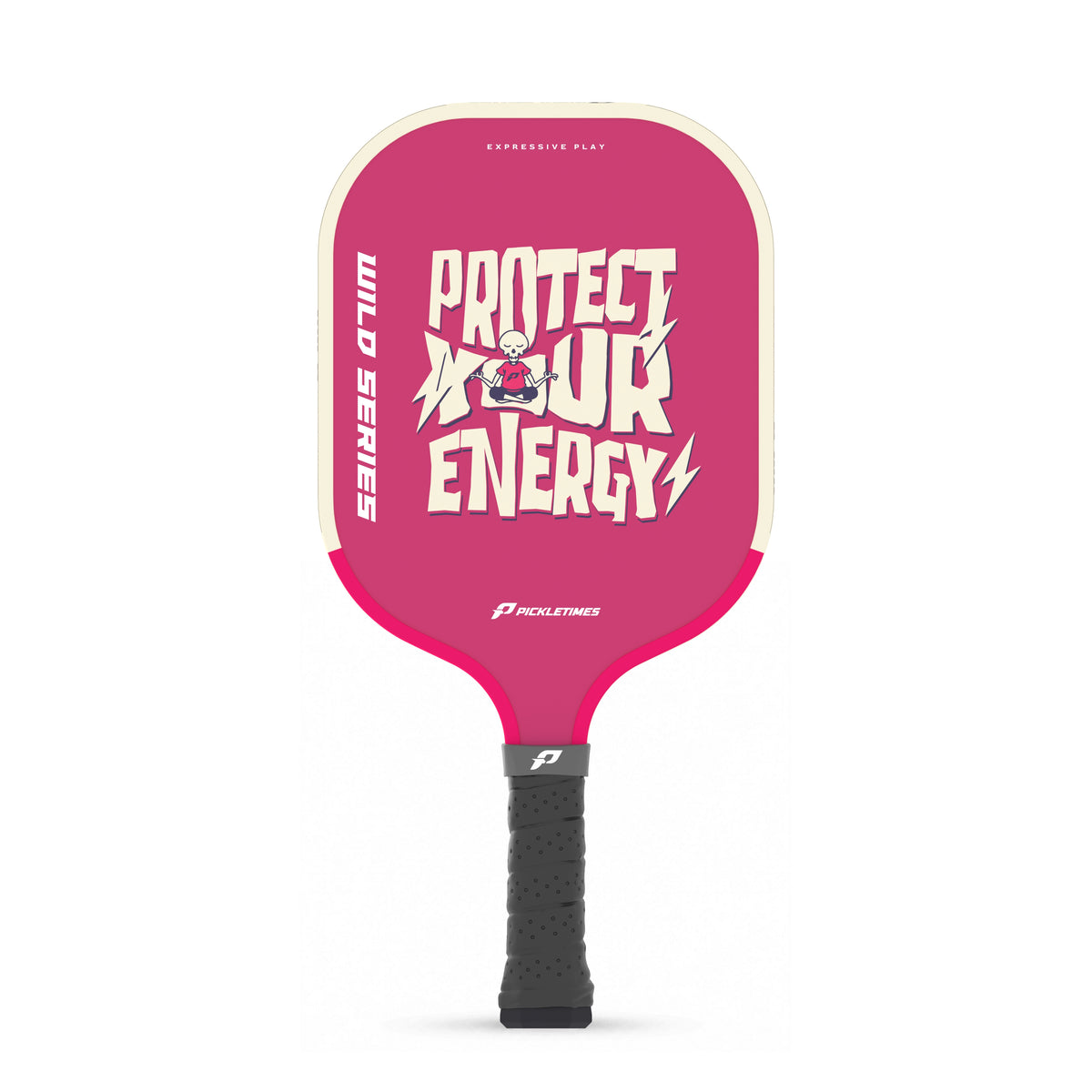 PickleTimes Protect Your Energy Wild Series Guard 16mm pickleball paddle, product view 1.
