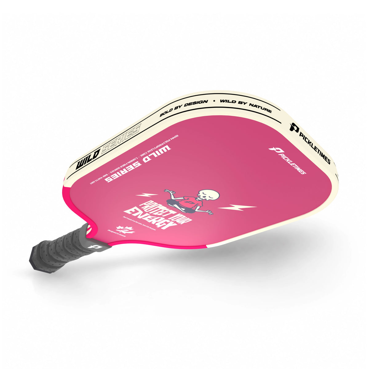 PickleTimes Protect Your Energy Wild Series Guard 16mm pickleball paddle, product view 3.