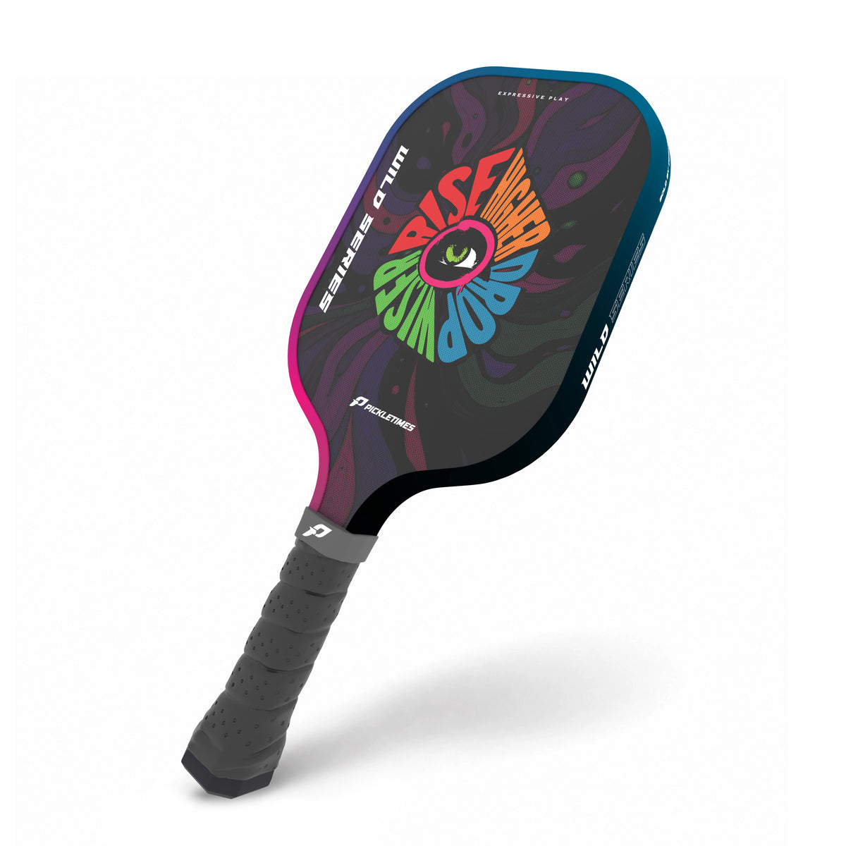 PickleTimes Rise Higher Drop Wiser Wild Series Guard 16mm pickleball paddle, product view 4.