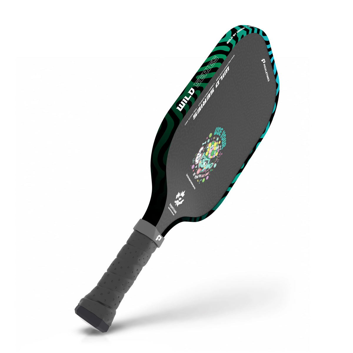 PickleTimes Use Your Brain Wild Series Guard 16mm pickleball paddle, product view 5.
