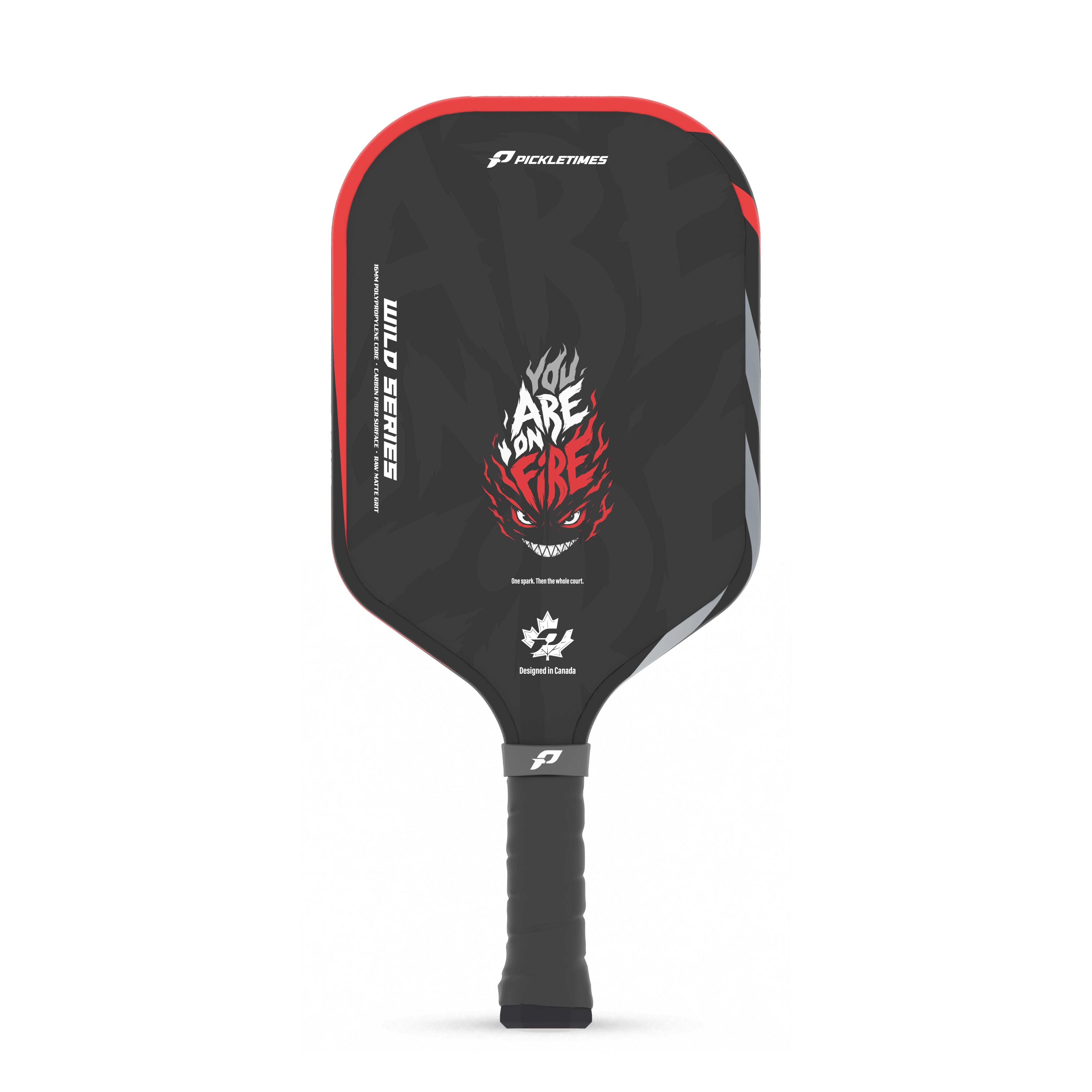 PickleTimes You Are On Fire Wild Series Strike 16mm pickleball paddle, product view 2.